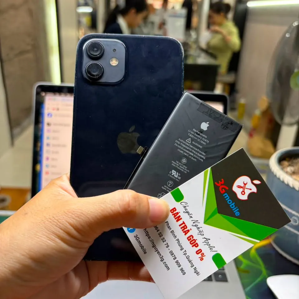 Thay pin iphone 12 lấy ngay ch&iacute;nh h&atilde;ng bảo h&agrave;nh 12 th&aacute;ng tại Quảng Ng&atilde;i