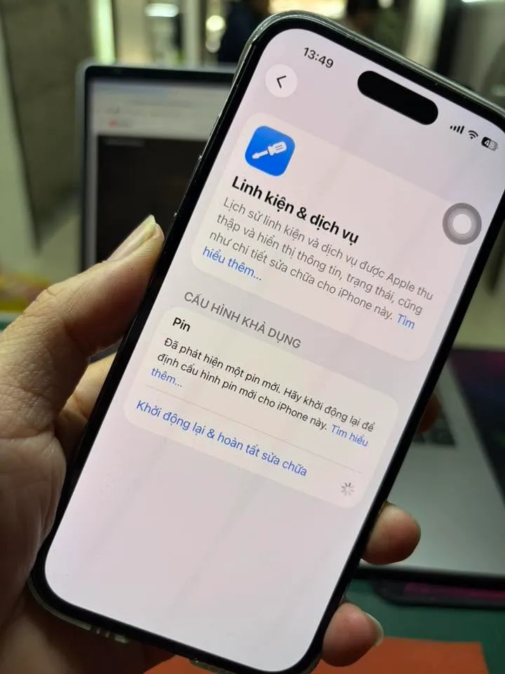 Thay pin iphone 13 lấy ngay tại Quảng Ng&atilde;i