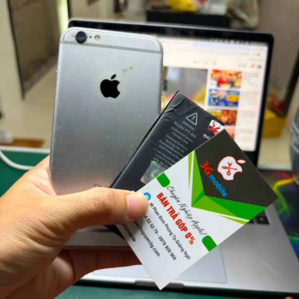 Thay pin iphone 6s lấy ngay bảo hành 12 tháng tại Quảng Ngãi