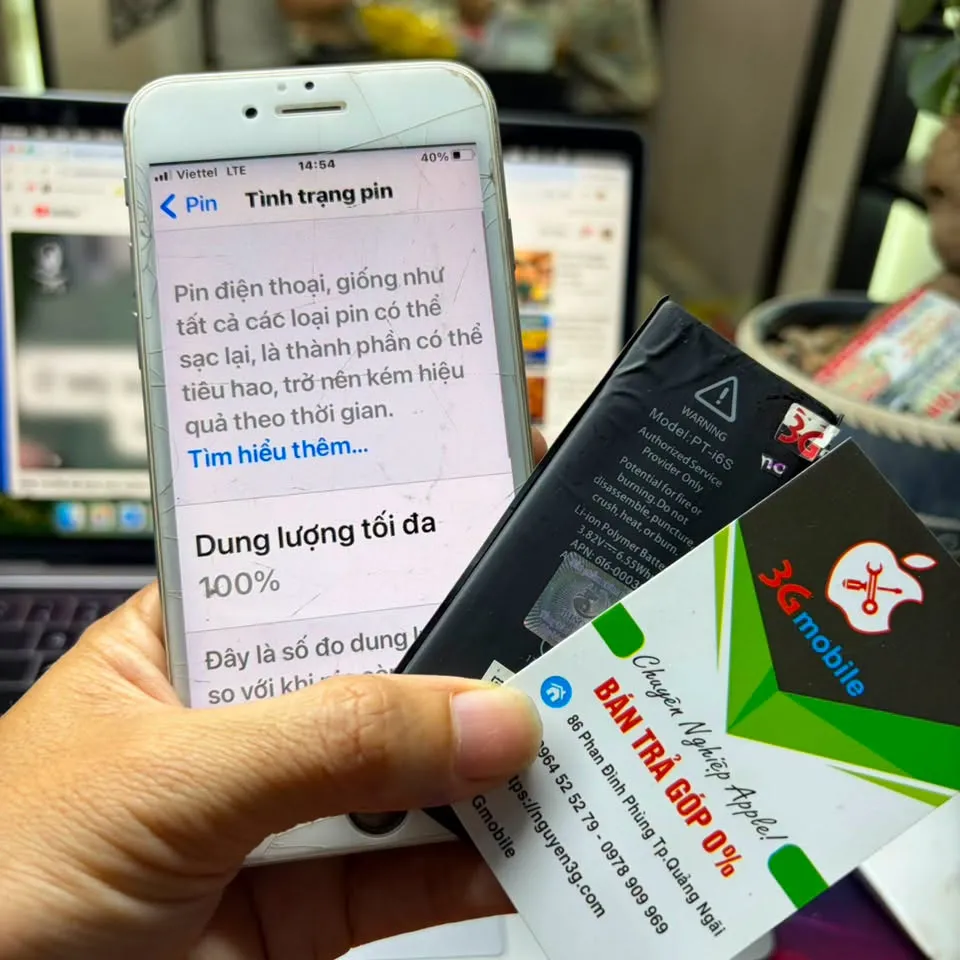 Thay pin iphone 6s lấy ngay tại Quảng Ngãi