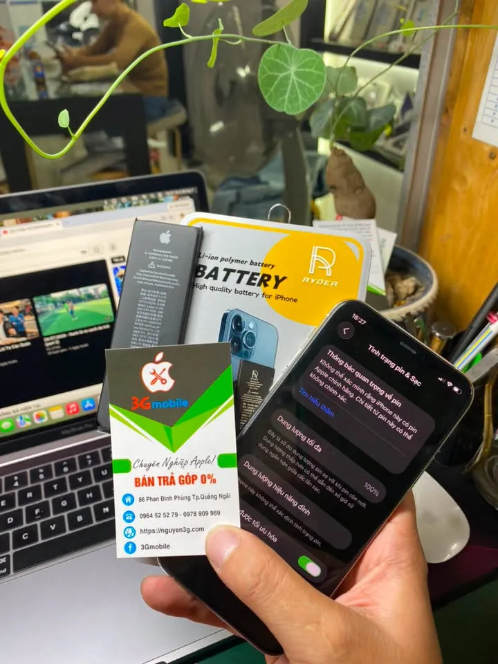 Thay pin iphone XR