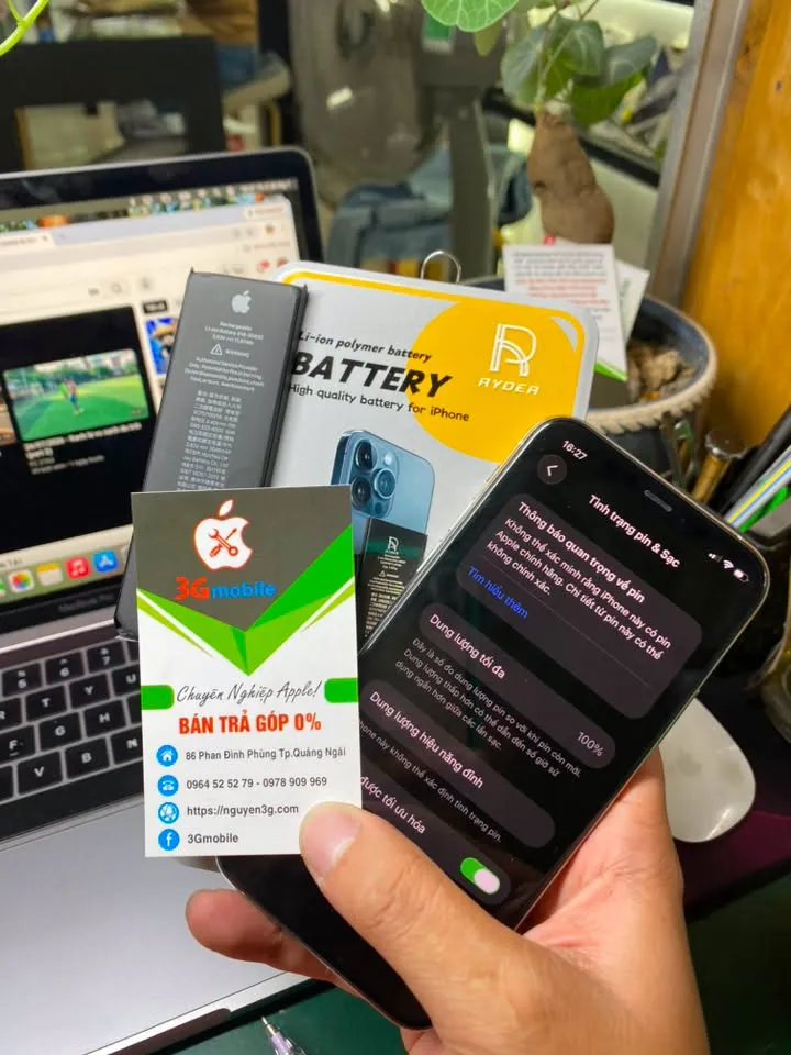 Thay pin iphone XR ch&iacute;nh ngạch lấy ngay tại Quảng Ng&atilde;i
